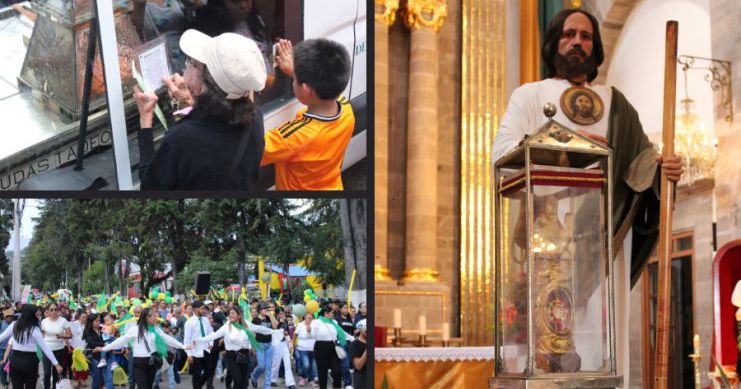 Más de 800 fieles reciben la reliquia de San Judas Tadeo en Tenancingo