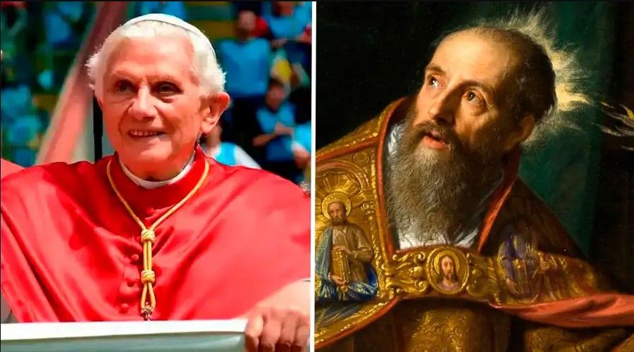 5 hechos de la vida de Benedicto XVI que lo vinculan a San Agustín