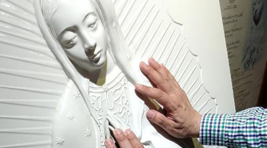 Así ven las personas ciegas a la Virgen de Guadalupe