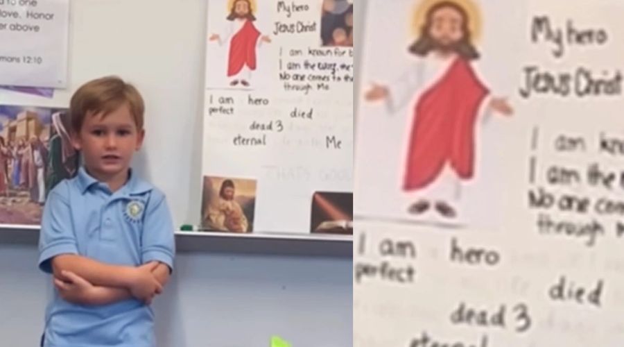 Mi héroe es Jesú: el valiente testimonio de un niño en su escuela