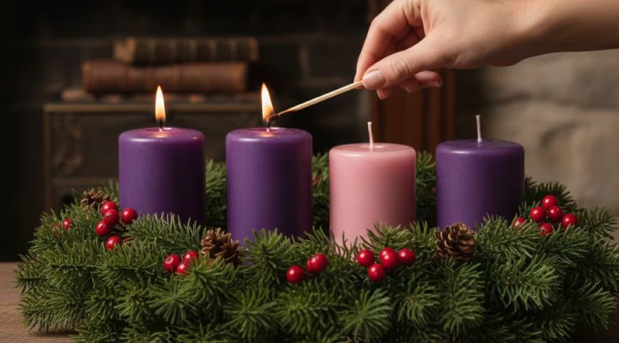 Oración para encender la segunda vela de la corona de Adviento