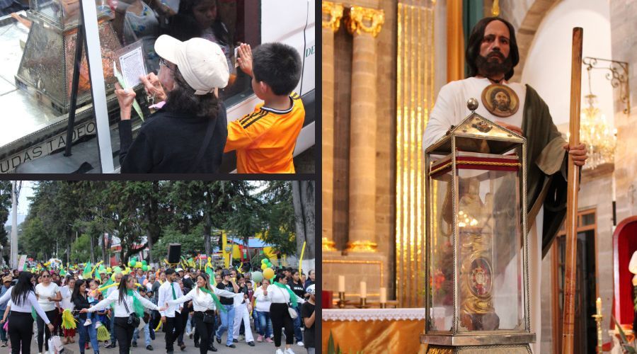 Más de 800 fieles reciben la reliquia de San Judas Tadeo en Tenancingo